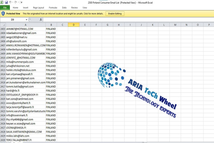 Free Finland Consumer Email List - Ariatechwheel