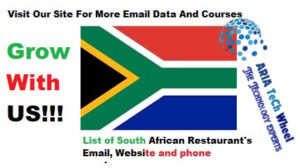 South African Restaurant Email List - Ariatechwheel